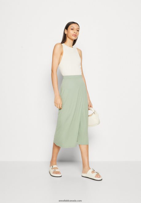 Anna Field Women Wrap Skirt Light Green H42J4Z816