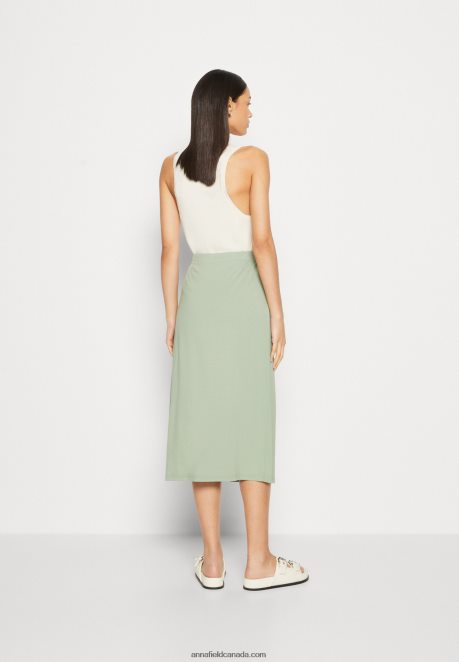 Anna Field Women Wrap Skirt Light Green H42J4Z816