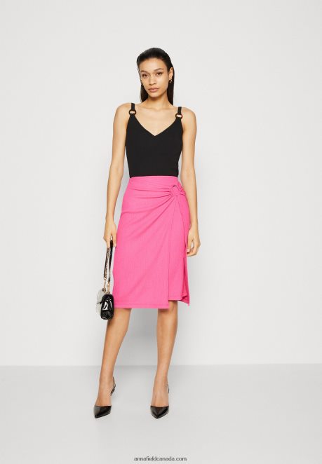 Anna Field Women Wrap Skirt Pink H42J4Z805