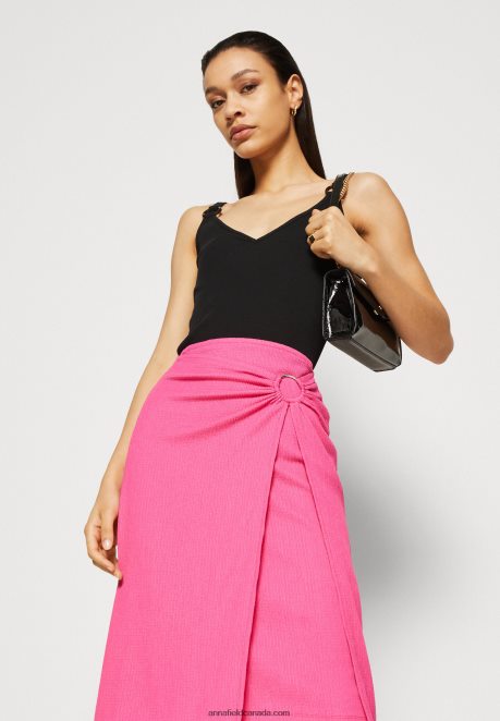 Anna Field Women Wrap Skirt Pink H42J4Z805