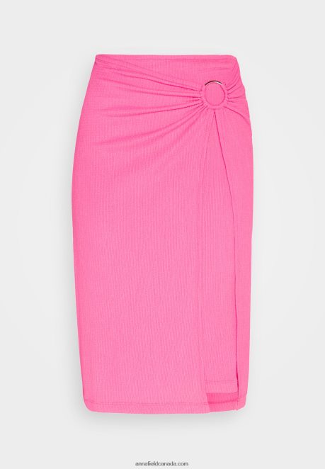 Anna Field Women Wrap Skirt Pink H42J4Z805