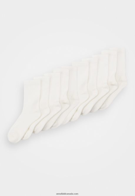 Anna Field Women 10 Pack Socks Off White H42J4Z1122
