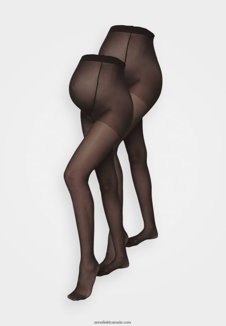 Anna Field Women 20 Den 2 Pack Tights Black H42J4Z1095