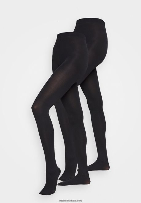 Anna Field Women 2 Pack 100 Den Tights Black H42J4Z1099