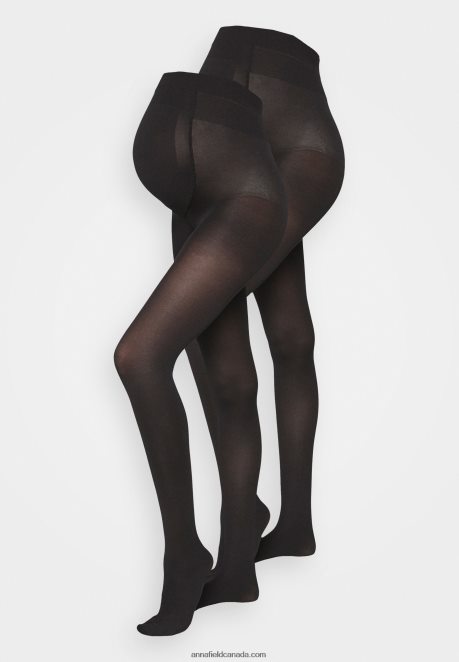 Anna Field Women 2 Pack 60 Den Maternity Tight Tights Black H42J4Z1115