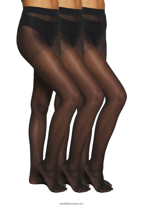 Anna Field Women 3Pp 20 Den Tights Black H42J4Z1096