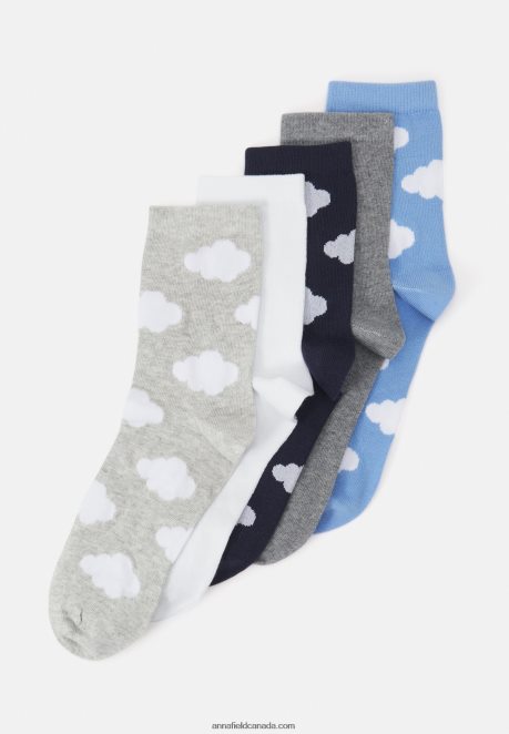 Anna Field Women 5Pk Cloud Socks Socks Multi-Coloured H42J4Z1150