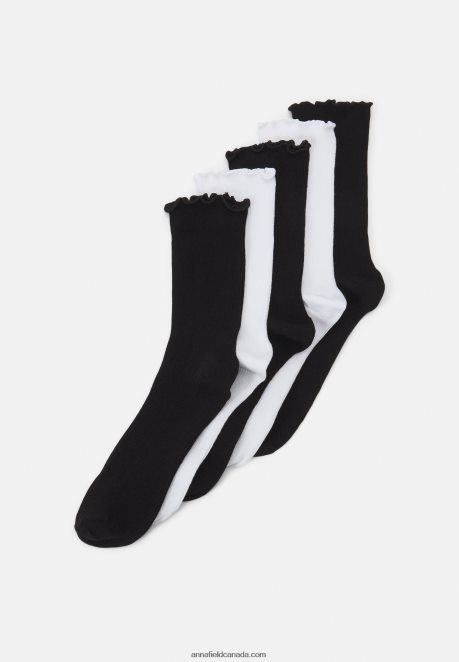 Anna Field Women 5 Pack Socks Black/White H42J4Z1121