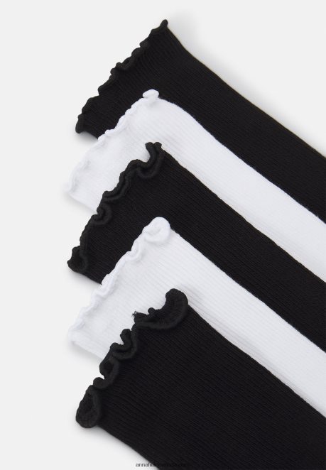 Anna Field Women 5 Pack Socks Black/White H42J4Z1121