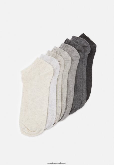Anna Field Women 8Pp Sneaker Socks Socks Grey H42J4Z1131