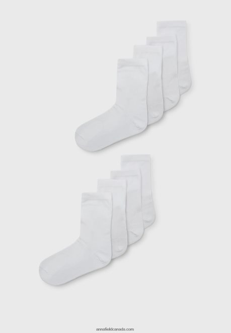 Anna Field Women 8 Pack Socks White H42J4Z1116