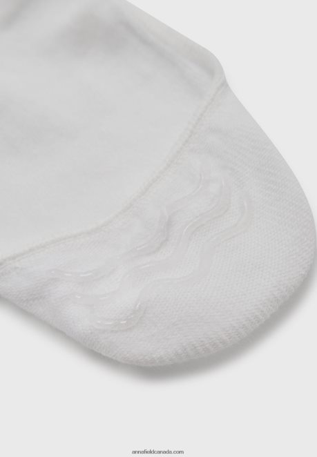 Anna Field Women 8 Pack Trainer Socks White H42J4Z1155