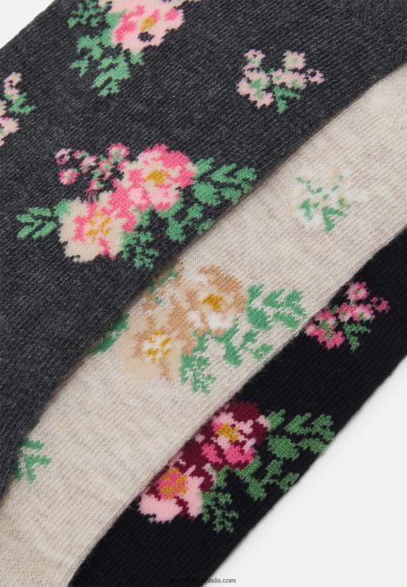 Anna Field Women Socks Black/Beige H42J4Z1129