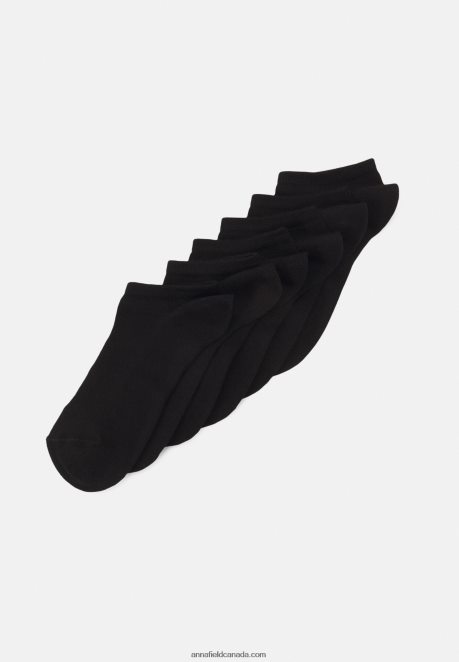 Anna Field Women Soft Sneaker Socks 6 Pack Socks Black H42J4Z1128