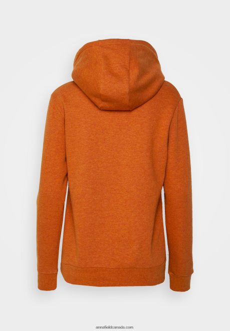 Anna Field Women Hoodie Mottled Orange H42J4Z759