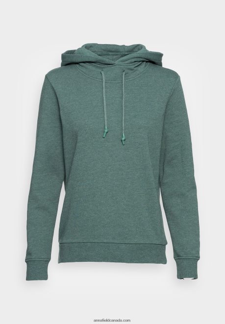Anna Field Women Hoodie Mottled Teal H42J4Z760