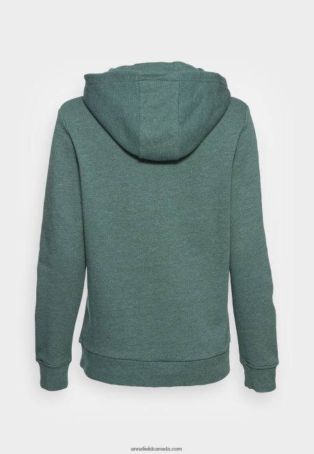 Anna Field Women Hoodie Mottled Teal H42J4Z760