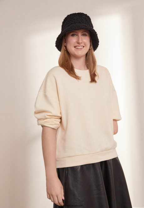 Anna Field Women Sweatshirt Beige H42J4Z758