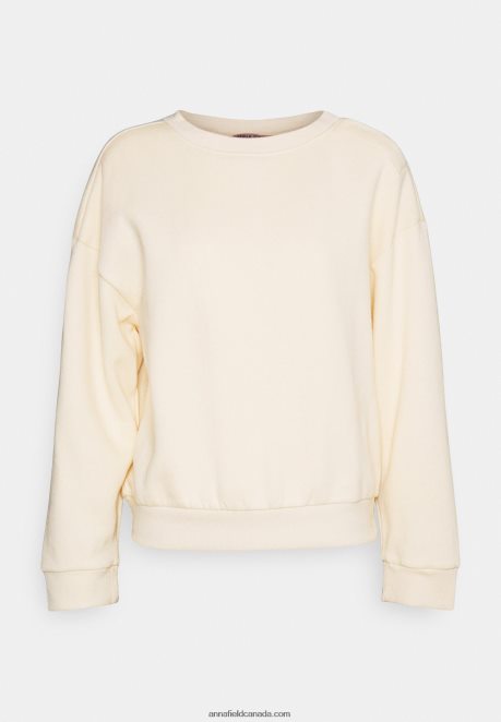 Anna Field Women Sweatshirt Beige H42J4Z758