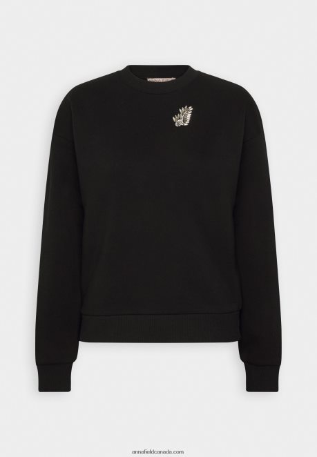 Anna Field Women Sweatshirt Black H42J4Z761