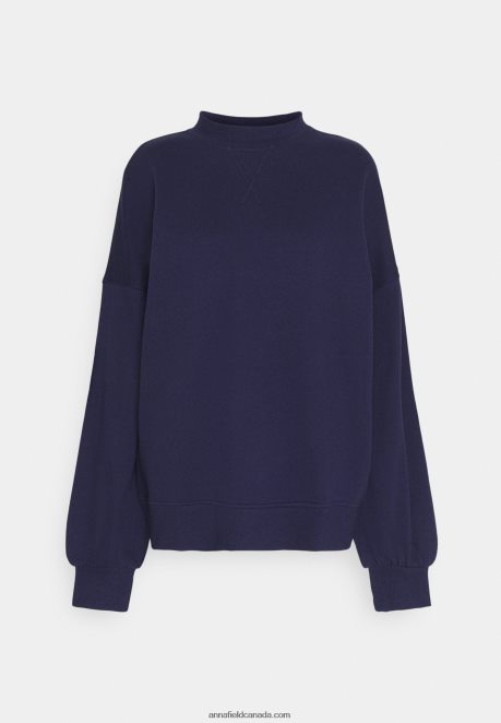 Anna Field Women Sweatshirt Dark Blue H42J4Z757