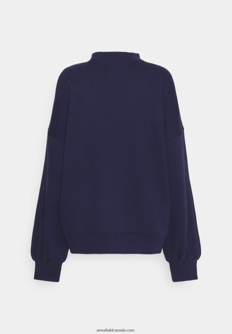 Anna Field Women Sweatshirt Dark Blue H42J4Z757