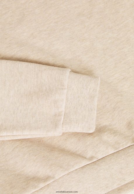 Anna Field Women Sweatshirt Mottled Beige H42J4Z756