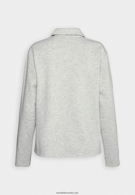Anna Field Women Sweatshirt Mottled Light Grey H42J4Z762