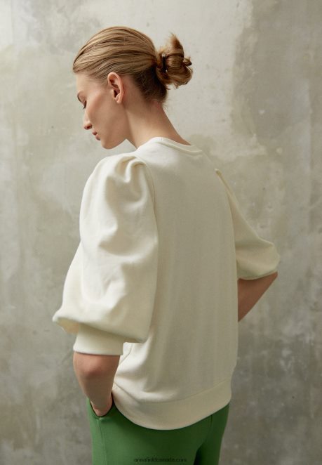 Anna Field Women Sweatshirt Off White H42J4Z766