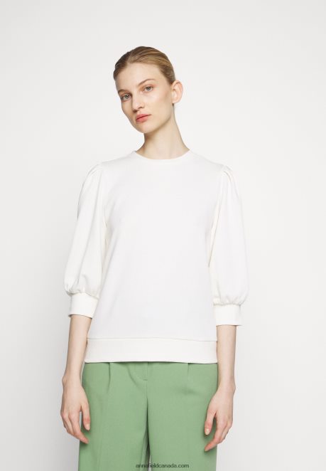 Anna Field Women Sweatshirt Off White H42J4Z766