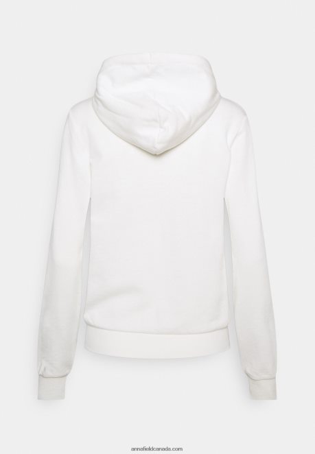 Anna Field Women Zip-Up Sweatshirt Off-White H42J4Z767