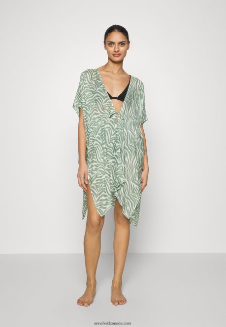 Anna Field Women Beach Accessory Khaki/Off-White H42J4Z753