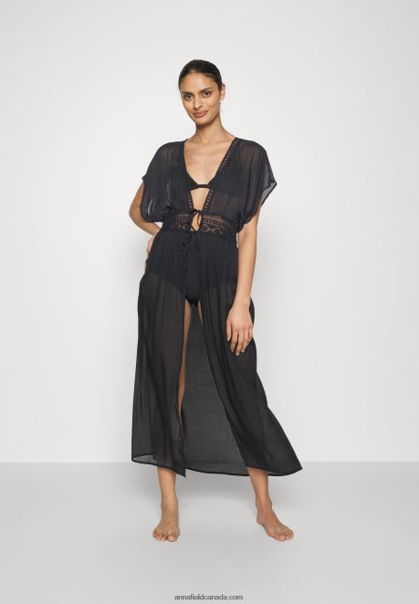 Anna Field Women Embroidered Cover Up 802 Black Beach Accessory 802 Black H42J4Z739