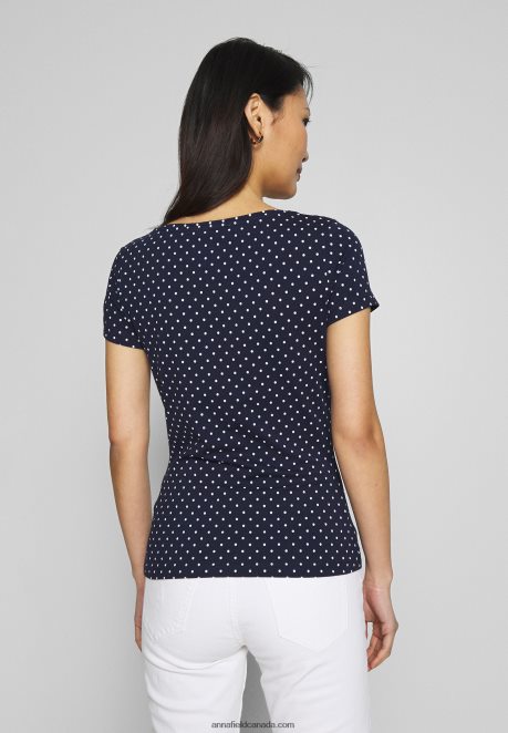 Anna Field Women 2Er Pack Print T-Shirt Navy/White H42J4Z329