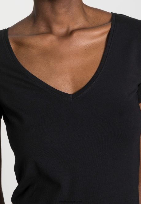 Anna Field Women 2 Pack Basic T-Shirt Black H42J4Z354