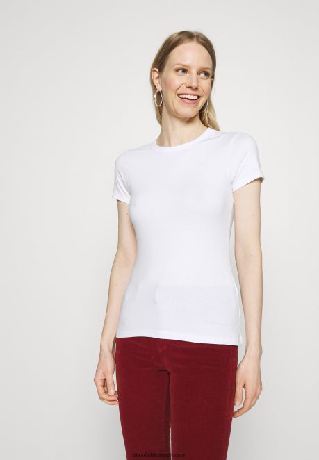 Anna Field Women 2 Pack Basic T-Shirt White H42J4Z252