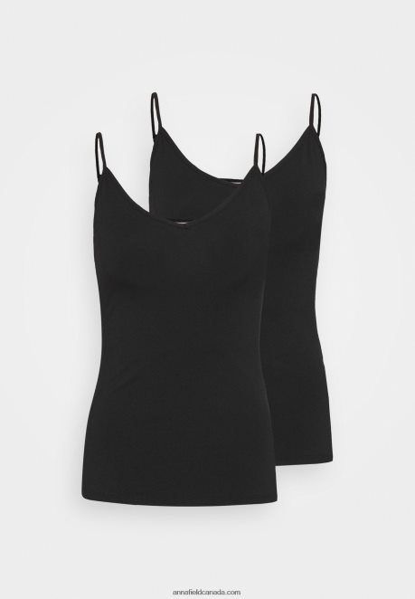 Anna Field Women 2 Pack Top Black/Black H42J4Z471