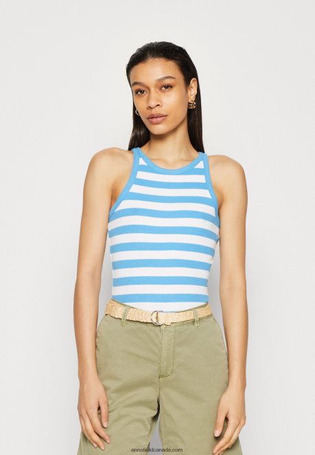 Anna Field Women 2 Pack Top Blue/White/White H42J4Z449
