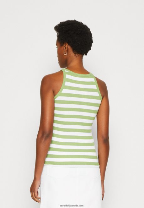 Anna Field Women 2 Pack Top Off-White/Green H42J4Z479