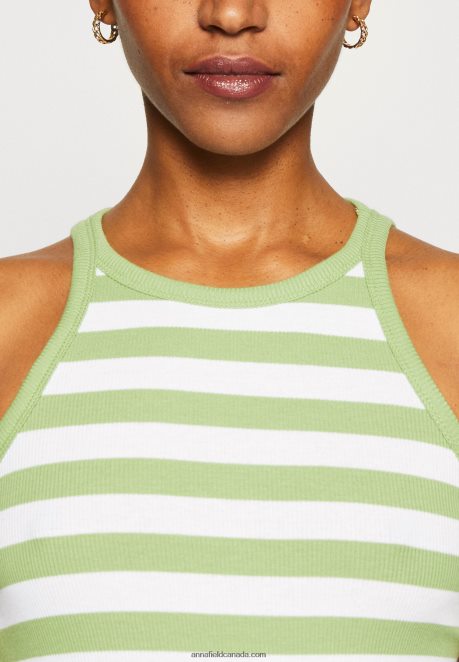 Anna Field Women 2 Pack Top Off-White/Green H42J4Z479
