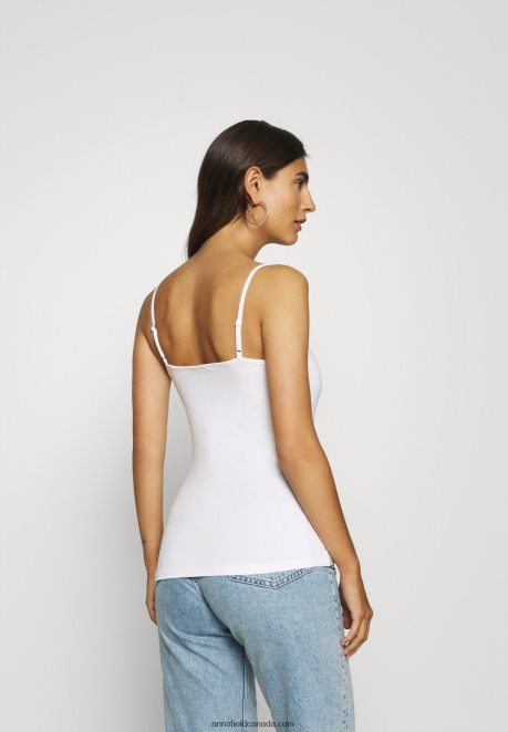 Anna Field Women 2 Pack Top White/Black H42J4Z507