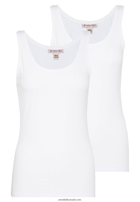 Anna Field Women 2 Pack Top White H42J4Z404