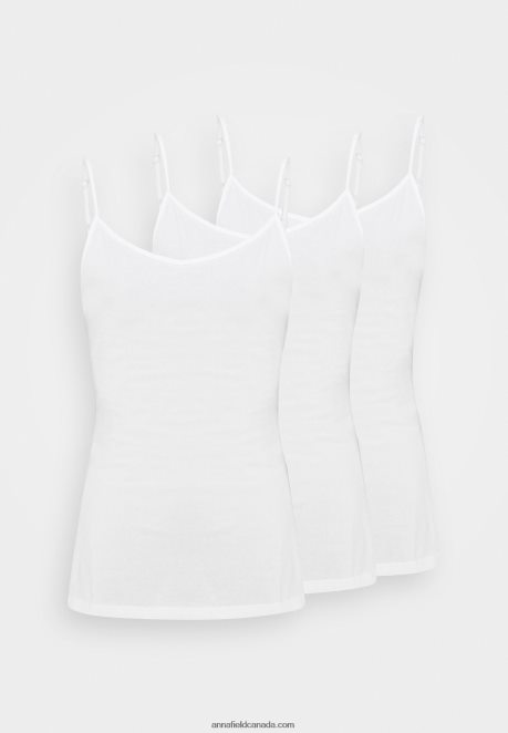 Anna Field Women 3Er Pack Top White/White/White H42J4Z458