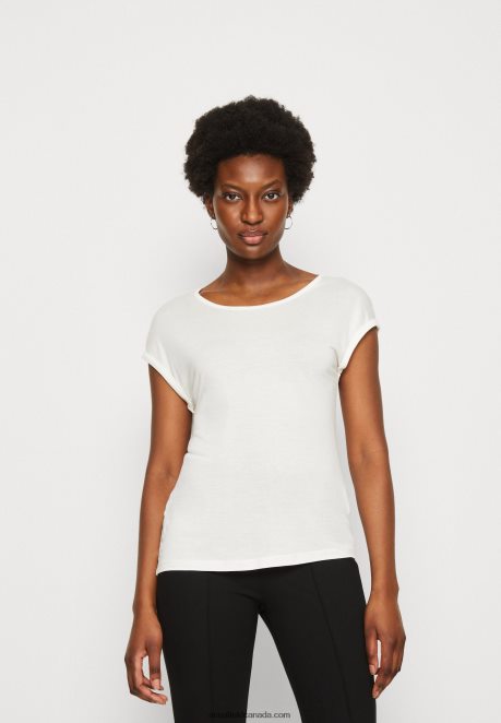 Anna Field Women 3 Pack Basic T-Shirt Beige/Off-White/Red H42J4Z301
