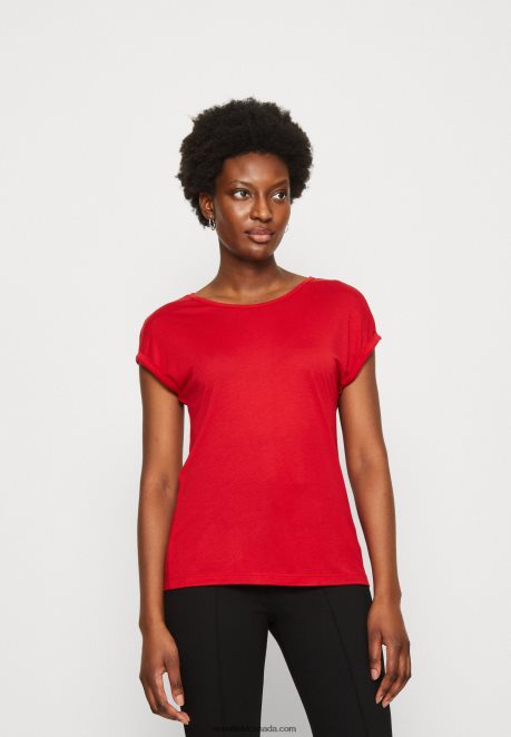 Anna Field Women 3 Pack Basic T-Shirt Beige/Off-White/Red H42J4Z301