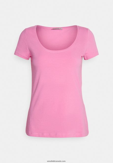Anna Field Women 3 Pack Basic T-Shirt Dark Blue/Pink/Off White H42J4Z335