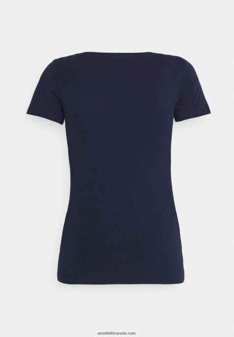 Anna Field Women 3 Pack Basic T-Shirt Dark Red/Dark Blue/White H42J4Z330