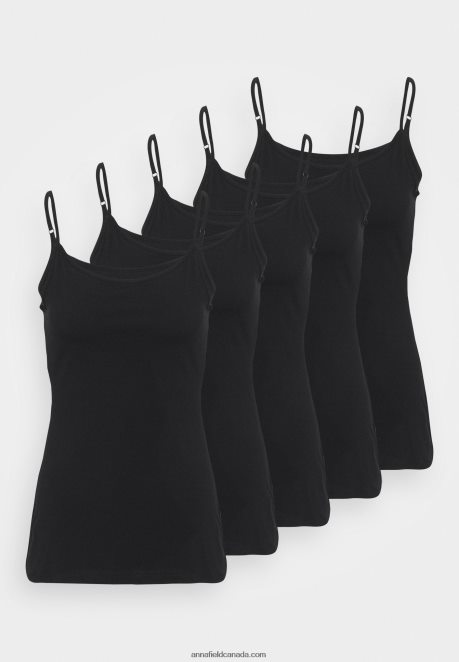 Anna Field Women 5 Pack Top Black H42J4Z463