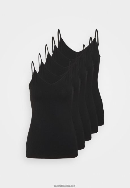Anna Field Women 5 Pack Top Black H42J4Z485