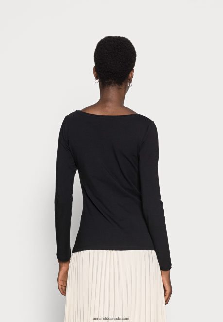 Anna Field Women Basic Long Sleeved Top Black H42J4Z594
